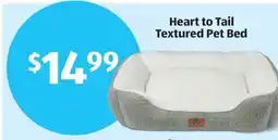 Aldi Heart to Tail Textured Pet Bed offer
