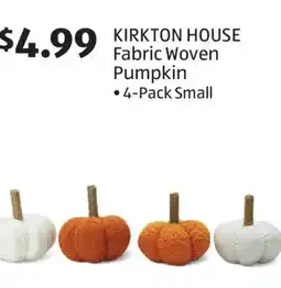Aldi KIRKTON HOUSE Fabric Woven Pumpkin offer