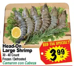 Superior Grocers Head-On Large Shrimp offer