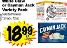 Superior Grocers White Claw or Cayman Jack Variety Pack offer