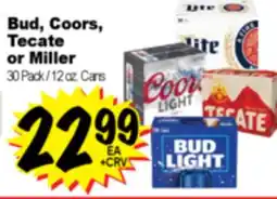 Superior Grocers Bud, Coors, Tecate or Miller offer