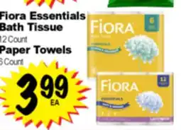 Superior Grocers Fiora Essentials Bath Tissue 12 Count Paper Towels 6 Count offer