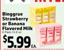 Superior Grocers Binggrae Strawberry Strawberry or Banana or Banana Flavored Milk offer