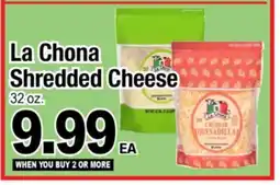 Superior Grocers La Chona Shredded Cheese offer