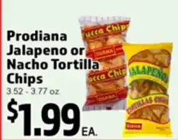 Superior Grocers Prodiana Jalapeno or Nacho Tortilla Chips offer