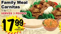 Superior Grocers Family Meal Carnitas offer