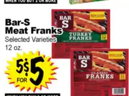 Superior Grocers Bar-S Meat Franks offer