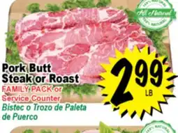 Superior Grocers Pork Butt Steak or Roast offer