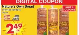 Superior Grocers Nature's Own Bread offer