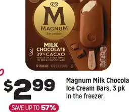 Grocery Outlet Magnum Milk Chocolate Ice Cream Bars, 3 pk offer