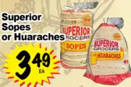 Superior Grocers Superior Sopes or Huaraches offer