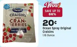 Grocery Outlet Original Craisins offer