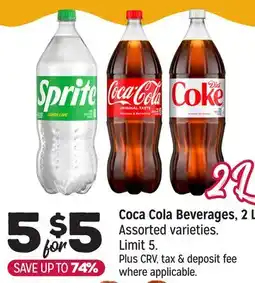 Grocery Outlet Coca Cola Beverages, 2 L offer