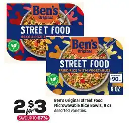 Grocery Outlet Ben's Original Street Food Microwavable Rice Bowls, 9 oz offer