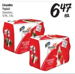 El Super Fresh Yoplait Smoothies offer