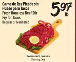 El Super Fresh Fresh Boneless Beef Stir Fry for Tacos offer