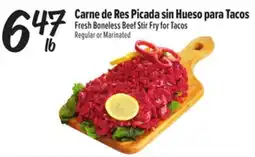 El Super Fresh Fresh Boneless Beef Stir Fry for Tacos offer