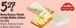 El Super Fresh Los Altos Oaxaca, Panela or Ground or Whole Cotija Cheese offer