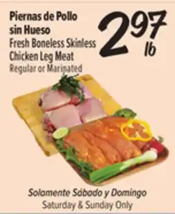 El Super Fresh Fresh Boneless Skinless Chicken Leg Meat offer