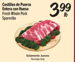 El Super Fresh Fresh Whole Pork Spareribs offer