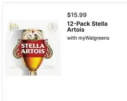 Walgreens 12-Pack Stella Artois offer