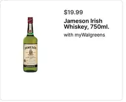 Walgreens Jameson Irish Whiskey, 750ml offer