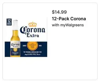 Walgreens 12-Pack Corona offer