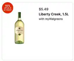 Walgreens Liberty Creek, 1.5L offer