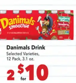 Vallarta Supermarkets Danimals Drink offer