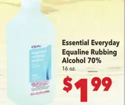 Vallarta Supermarkets Essential Everyday Equaline Rubbing Alcohol 70% offer