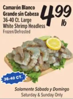 El Super Fresh Large White Shrimp Headless offer