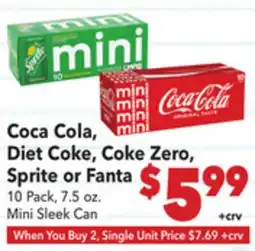 Vallarta Supermarkets Coca Cola, Diet Coke, Coke Zero, Sprite or Fanta offer