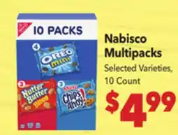 Vallarta Supermarkets Nabisco Multipacks offer