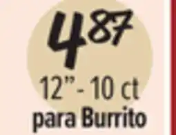 El Super Fresh 12 10 ct para Burrito offer