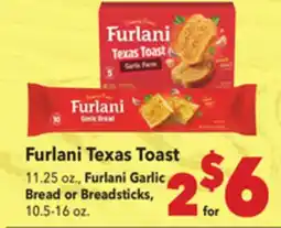 Vallarta Supermarkets Furlani Texas Toast offer