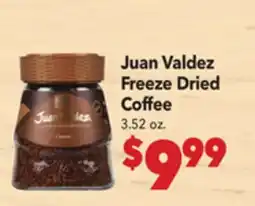 Vallarta Supermarkets Juan Valdez Freeze Dried Coffee offer