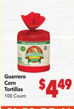 Vallarta Supermarkets Guerrero Corn Tortillas offer