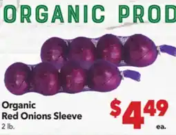 Vallarta Supermarkets Organic Red Onions Sleeve offer