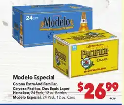 Vallarta Supermarkets Modelo Especial offer