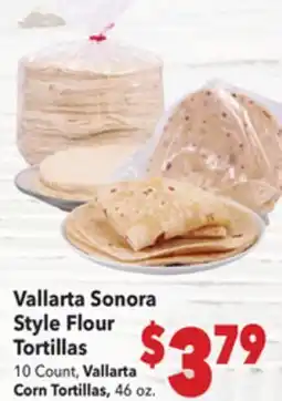 Vallarta Supermarkets Vallarta Sonora Style Flour Tortillas offer