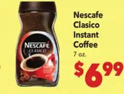 Vallarta Supermarkets Nescafe Clasico Instant Coffee offer