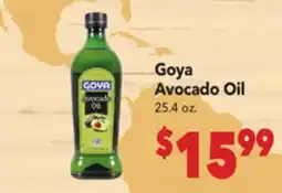 Vallarta Supermarkets Goya Avocado Oil offer