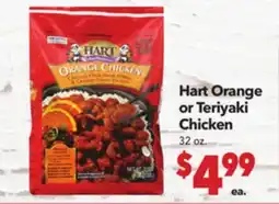 Vallarta Supermarkets Hart Orange or Teriyaki Chicken offer