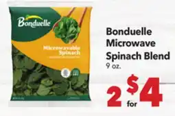 Vallarta Supermarkets Bonduelle Microwave Spinach Blend offer