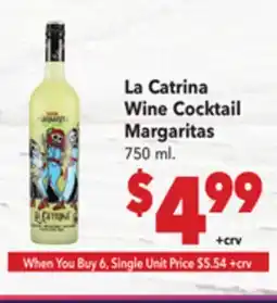 Vallarta Supermarkets La Catrina Wine Cocktail Margaritas offer