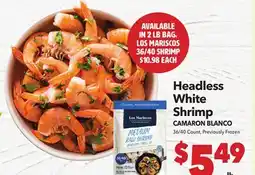 Vallarta Supermarkets Headless White Shrimp / CAMARON BLANCO offer