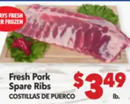 Vallarta Supermarkets Pork Spare Ribs / COSTILLAS DE PUERCO offer