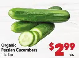 Vallarta Supermarkets Organic Persian Cucumbers offer