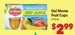 Vallarta Supermarkets Del Monte Fruit Cups offer