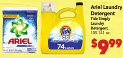 Vallarta Supermarkets Ariel Laundry Detergent, Tide Simply Laundry Detergent offer